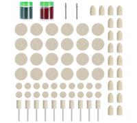 UKCOCO 76PCS / Set Tamponi per lucidatura lana Kit lucidatore per lucidatura