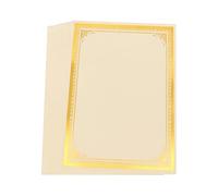 UKCOCO 8 fogli Carta Certificati Standard Pergamena Elegante per Diplomi e per Scuole e Cerimonie Design Raffinato e Arrotondati per Decorazioni Ufficio e Casa