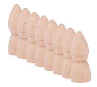 UKCOCO 8 Pezzi Bambole Pioli in Legno Non Verniciato, Giocattoli Fai Da Te Per Ragazzo Ragazza, Artigianato Creativo in Legno Grezzo Per Attività Educative e Decorazioni Camera