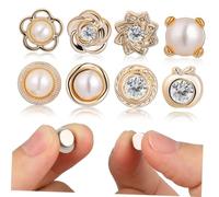 UKCOCO 8 pezzi Bottoni Magnetici per Hijab e Abbigliamento Spille Magnetiche Sicure senza Cuciture per Sciarpe Camicie e Cardigan Chiusura Magnetica Decorativa e Protettiva per Tessuti