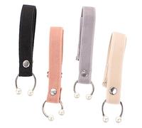 UKCOCO 8 pezzi Cinghie Elastiche per Scarpe Cinghie Staccabili per Allentamento Grigio Beige e Rosa Chic per Prevenire La Caduta Dei