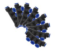 UKCOCO 8 Pezzi Giunto a Tubo Attacco Rapido Connettore Del Tubo Connetti Dell'aria Kit Raccordi Pneumatici Raccordi Per Tubi Plastica