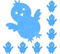 UKCOCO 8 Pezzi Sacchetto Posate a Forma di Pulcino Blu per Tavola Pasquale | Tessuto Non Tessuto, Stile Cartone e Decorazione Adorabile, per Cena Festiva e Banchetto