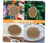 UKCOCO 8 Pezzi Tag Legno per Ricamo Chip Rotondi Naturali per Creazioni Handmade Segnalibri e Ciondoli Diy Materiale Resistente per Appassionati Fai da Te