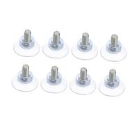 UKCOCO 8 pezzi Ventose PVC Trasparente per Mobili Adesione Forte su Superfici Lisce come Piastrelle Vetro e Inossidabile Facile da Installare e Rimuovere