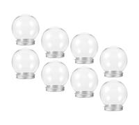 UKCOCO 8 Pezzi Xmas DIY Snow Globe Palline di Neve in PET da 150ml, Tappo a Vite, Resistenti e Facili da Usare per Decorazioni Natalizie