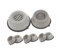 UKCOCO 8 Pz ammortizzatore per lavatrice frigorifero congelatore fridge ammortizzatori freezer tappo vite aria alzare pad per lavatrice cuscino rialzabile frigo colla termoplastica Black