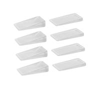 UKCOCO 8pezzi Livellatore Trasparente per Porta e WC Base Scanalata per Mobili e Tavoli Distanziatori Antiscivolo e Anti-Pressione in PVC Morbido e Sicuro per Famiglie