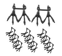 UKCOCO 9 Pezzi Artigli Realistici in Ferro per Statue Corvo e Progetti DIY Piedi Artificiale per Decorazioni Halloween e Animali Imbottiti Accessori Sostitutivi per Creazioni Artigianali