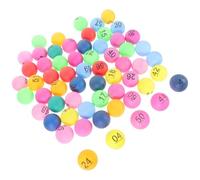 UKCOCO 90 Palline Numerate in Plastica Colorate del Bingo e Tombola, Facili da Usare, per Premi di Carnevale, Set Completo da 1 a 90