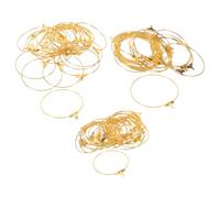 UKCOCO 90 Pezzi Cerchi Orecchini in Ferro per Creazione Gioielli Fai da Te Pendenti Rotondi Grandi Accessori Decorativi Versatili per Donne Uso Casual e Cerimonie