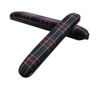 UKCOCO Accessori per Braccioli Sedia a Rotelle Manuale 1 Paio Imbottitura Oxford Motivo Scozzese Nero, Supporto Ergonomico e Comfort Migliorato per Scooter Elettrico e Sedie a Rotelle