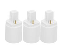 UKCOCO Adattatore Da G24d a E27 2 Pin Convertitore Portalampada Per Lampadine Led, Prolunga Per Presa Di Luce, 3 Pezzi Per Uso Domestico e Ufficio, Tensione Ac100-230v