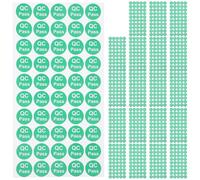 UKCOCO Adesivi Controllo Qualità Rotondi 20Mm 1000 Pezzi Adesivo di Sicurezza per Gestione Magazzino Facile Applicazione e Rimozione