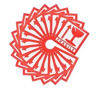 UKCOCO Adesivo Fragile 1000Pcs Avvertenza Maneggiare con per Spedizione Fragili Adesivi per e Movimentazione