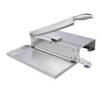 UKCOCO Affettatrice Manuale per Carne in Acciaio Costole e Ossa Versatile per Manzo Pollo Formaggi e Verdure per Bbq e Cucina Domestica con Manico Ergonomico per Uso Confortevole