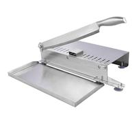 UKCOCO Affettatrice Manuale per Carne in Acciaio Inox, Tagliacarne Multifunzione per Manzo, Pollo e Pesce, Utensile da Cucina Resistente Impugnatura Ergonomica per Uso Domestico