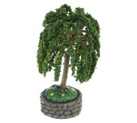 UKCOCO Albero Miniatura in Plastica Verde con Realistico per Paesaggi Micro e Accessori Ferroviari in Scala, per Diorami e Terreni da Tavolo