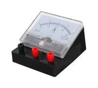 UKCOCO Ammeter Doppia Scala Dc in Plastica Per Esperimenti Scolastici Strumento Elettricità Didattico Per Misurazioni Di Fino Per Laboratori Di Fisica e Circuiti Elettrici