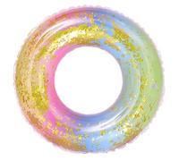 UKCOCO Anello da Semitrasparente PVC con Paillettes Anello Galleggiante Colorato per Anni Decorazione Giochi Piscina