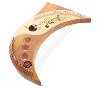 UKCOCO Arpa Lira in Legno Corde Resistente con Suono Stabile e Sostenuto Strumento Musicale Portatile per Adulti con Corde di Ricambio Colore Casuale Colore Casuale