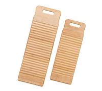 UKCOCO Asse per Lavare i Panni in Bambù 2 Pezzi, Mini Lavatoio Antiscivolo, Design Appeso, per Biancheria Intima e Vestiti da Ragazzo Ragazza, Uso Domestico e Viaggio