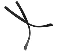 UKCOCO Aste per Occhiali Ricambio Coppia, Braccia Ergonomiche in Plastica Leggera Nera, Accessori per Montature Confortevoli per Uso Quotidiano