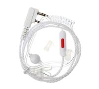 UKCOCO Auricolari 1 Pc Cavo - Auricolare Mono Trasparente Auricolare Antiradiazioni Auricolare a Tubo Acustico Cuffiette Bianca Radio Filo Di Cristallo Protezione Radiazioni