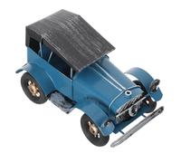 UKCOCO Auto in Ferro Vintage Decorativo Blu per Esposizione da Collezione Design retrò per Temi d Auto d Epoca e Vetrine di Negozi di Moda
