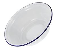 UKCOCO Bacinella Smaltata Vintage Profonda e Spessa Ciotola Rotonda Infrangibile per Impasti Zuppe e Insalate Contenitore Decorativo per Frutta e Verdure Cucina