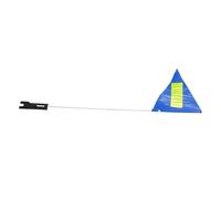 UKCOCO Bandierina Sicurezza Bici con Asta Resistente al Vento per Pubblicità e Protezione con Striscia Riflettente Blu per Biciclette e Veicoli Vari