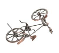 UKCOCO Bicicletta in Miniatura Vintage in Metallo per Statuina da o Scrivania e Ufficio