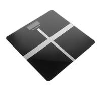 UKCOCO Bilancia Pesapersone USB Ricaricabile, Bilancia Corporea Elettronica in Vetro Nero, Precisa e Induzione Automatica, per Uso Domestico e Gestione del Peso