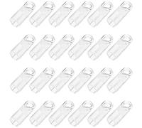 UKCOCO Blind Wand Hook, Curtain Rod Useful Hook, Ganci per Bacchetta in PVC, 24 Pezzi, per bacchette verticali per tende, per casa e ufficio, senza bave, facili da montare