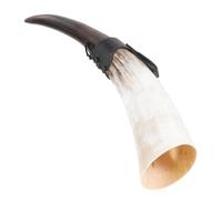 UKCOCO Boccale da Bere Corno Bue Decorativo e Funzionale Tazza per Vino e Bevande Vintage per Uso e Regalo