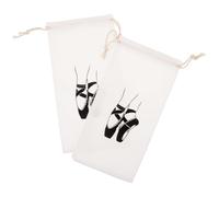 UKCOCO Borsa da Ballo per Ragazza 2 Pezzi Coulisse, Capiente Borsa Porta Scarpette da Balletto, per Allenamento e Lezioni di Danza Classica