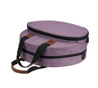 UKCOCO Borsa per Ricamo Oxford Porpora Scomparto Frontale Elastico e Tasca Zip, Manico per Facile Trasporto, per Viaggi e Uscite