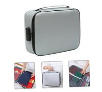 UKCOCO Borsa Portadocumenti Ignifuga con Serratura Organizer da Viaggio Portatile ad Alta Resistenza all Acqua Custodia Elegante per Documenti Passaporti Carte e Denaro