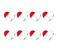 UKCOCO Bottiglie per Rossetto Design Compatto alla Moda per Viaggi Outdoor e Business Set 25 Pezzi a Forma di Cuore da 5ml in Plastica Riutilizzabili e Facili da Usare