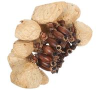 UKCOCO Braccialetto Tribale Africano Campanellini Naturali e Gusci di Noce, Shaker per Percussioni a Mano, Accessori Musicali Leggeri per Yoga, Danza e Festival, Strumento a Percussione