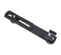 UKCOCO Bracket per Flash Light e Stand Microfono in Lega di Alluminio Nero, Supporto Regolabile per Video Conference e Video Call