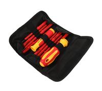 UKCOCO Cacciaviti Isolati per Elettricista Kit Avvitatori Antiscivolo con Impugnatura Isolante per Lavori Elettrici e Riparazioni Domestiche Include Giraviti e Custodia Portatile