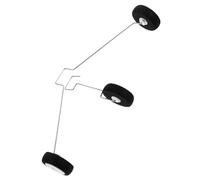 UKCOCO Carrello di Atterraggio per Aerei Rc Ruote in Plastica e Lega, Accessorio per Principianti, Facile da Installare, Stabile e Resistente, Set per Modelli Aeromodello Controllo