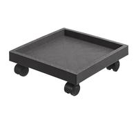 UKCOCO Carrello per Piante Quadrato Ruote, Vassoio Plastico Addensato Antigoccia 11.4 Pollici, per Interno, Esterno, Giardino e Balcone