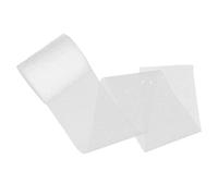 UKCOCO Carta per Bouquet Fiori Bianca a Pois Neve in Mesh 6" X 15 Yard | Eustoma e Fiori da Tavolo, Texture Ferma che Mantiene la Forma, Finitura Ordinata per Fioristi e Bricolage