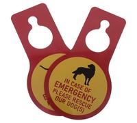 UKCOCO Cartello da Appendere alla Porta per Salvataggio Animali Domestici in PVC Resistente Avviso Emergenza per Cani e Gatti Segnaletica per Interni come Cartello da Porta Camera da