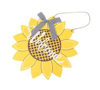 UKCOCO Cartello di Benvenuto per Porta in Legno Girasole Cartello Sospeso per Decorazione di Negozio Targa di Benvenuto da Appendere