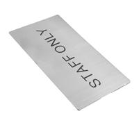 UKCOCO Cartello Porta per Personale in Lega di Alluminio 18x10 Cm, Targa Riservata Ufficio Resistente e Leggibile, Indicazione Accesso Vietato per Negozi, Magazzini e Ambienti