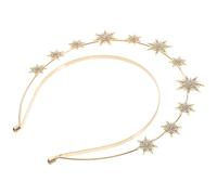 UKCOCO Cerchietto Doppio con Stella Sei Punte Elegante Accessorio Capelli per Sposa e Cosplay Leggero e Resistente per Feste e Matrimoni