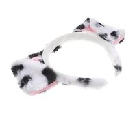 UKCOCO Cerchietto Orecchie Cane Cosplay Accessorio Carino per Costume per Feste Compleanni e Spettacoli Teatrali e Confortevole Design Unico Bianco e